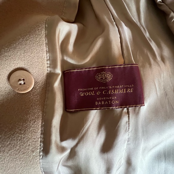 Babaton Wool & Cashmere Camel Coat Medium - knee length - Picture 3 of 6